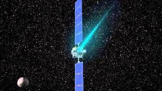 Animation of Dawn arriving at Vesta