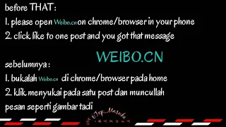 HOW TO ACTIVATE YOUR ABNORMAL WEIBO