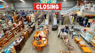 Everything must go TODAY in this HUGE second hand store!