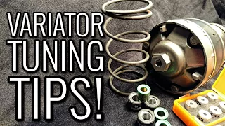 VARIATOR CVT TUNING TIPS! HOW TO Make Your Scooter Faster!