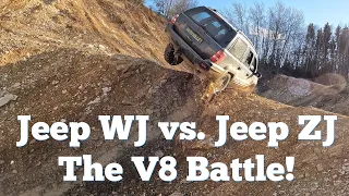 Jeep WJ vs. Jeep ZJ V8 Offroad Battle!