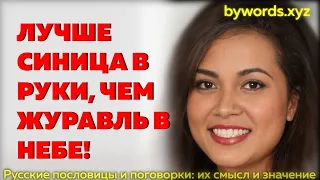 ЛУЧШЕ СИНИЦА В РУКИ, ЧЕМ ЖУРАВЛЬ В НЕБЕ: смысл и значение