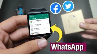 Using WhatsApp, Facebook, Twitter and Internet in cheapest Android Smart Watch || DZ09 Smartwatch ||
