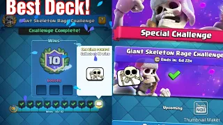 Clash Royale Best Deck for Giant Skeleton Rage Challenge. #clashroyale #clashroyaleshorts #short