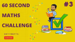 Maths Blast Challenge: Can You Solve the Ultimate Math Puzzle in 60 Seconds? #3