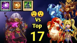 Dark Mage Vs Top -17 | Game Changer😳 | 15 Skill | 10 Sacred Light | Full Accuracy | Castle Clash