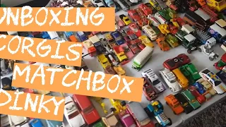 Unboxing Matchbox Corgi Dinky diecast toy cars.