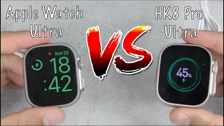 REAL vs FAKE: Apple Watch Ultra VS HK8 Pro Ultra With A CHARGER Test! They Both Look Similar!!