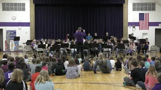 Palmyra-Eagle High School Band Visits PES 5-10-19