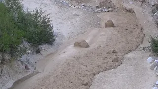 Illgraben 28 07 2020 - Lave torrentielle, Murgang, Debris flow