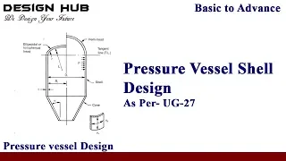 Pressure Vessel Design -Shell Design as per UG 27
