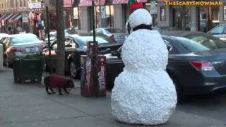 Funny Moving Snowman New Years Prank Scare   Season 2 Episode 4