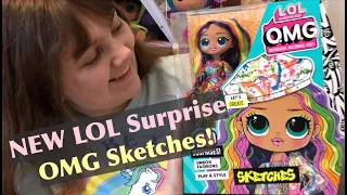 NEW LOL Surprise OMG Sketches Fashion Doll - Unboxing and Review