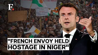 Macron Says "French Ambassador Living Off Military Rations In Niger"