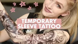 Trying a temporary FULL SLEEVE TATTOO 🐉