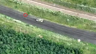 Tiny FPV Drone Destroy Russias Most Modern T-90M Tank