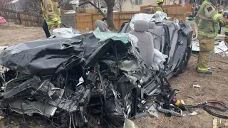 Car Smashes Through Fence In Colorado Springs