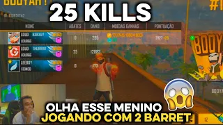 LOUD BAK SE IMPRESSIONA COM THUR MATANDO 25 SOLO VS SQUAD - DEU 12 MIL DE DANO? - CLIPSFF