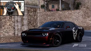 1100HP Dodge Challenger SRT Demon - Forza Horizon 5 [Gameplay][Logitech G29][4K]