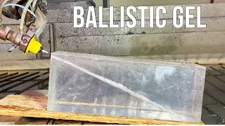 Ballistic Gel vs 60,000 PSI Waterjet