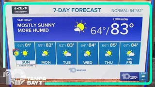 10 Weather: Tampa Bay-area evening forecast | Nov. 3, 2023