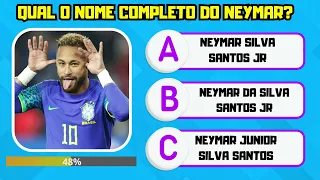 🎯 Neymar Quiz: O quanto você sabe sobre o Neymar Junior❓ #quizdefutebol