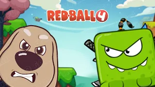 Red Ball 4 | Talking Ben Vs Om Nom Box In The Jungle