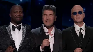 EPIC! Watch Simon, Terry and Howie sing together on AGT 2022!!