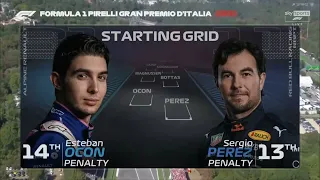 Italian GP 2022 starting grid