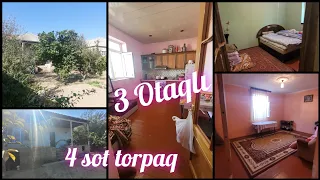 Saray Qəsəbəsində 4 sot torpaqda 3 Otaqlı Ev tecili Satılır. 60000 manat (0702030392)