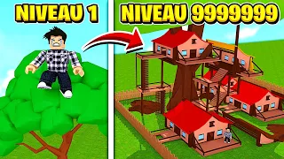 MA CABANE NIVEAU 999,999,999 DANS ROBLOX !