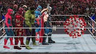 WWE 2K19 Giant Avengers Destroy Coronavirus!