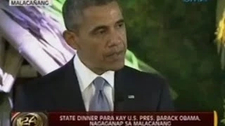 President Barack Obama joins State Dinner at the Malacañang Palace