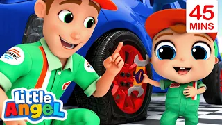 Daddy's Little Helper | Little Angel | Songs and Cartoons | Best Videos for Babies