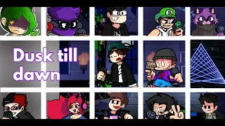 Friday Night Funkin Dusk till dawn pero un distinto youtuber lo canta (Utau covers) (Fnf vs Pibby)