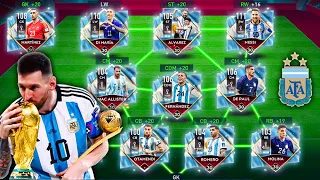 Maxed Out Argentina 2022 World Cup Winning Squad Builder ⭐️⭐️⭐️ - FIFA MOBILE