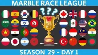Marble Race League Season 29 DAY 1 Marble Race in Algodoo