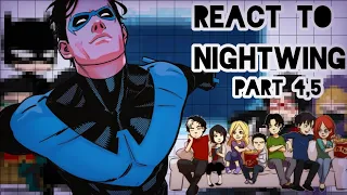 Batfamily(+Barbara) react to Nightwing || Angst || 4,5/4,5 || LAST PART || DC || GCRV