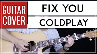 Fix You Guitar Cover Acoustic - Coldplay + Onscreen Chords