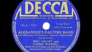 1938 HITS ARCHIVE: Alexander’s Ragtime Band - Bing Crosby & Connie Boswell (Eddie Cantor intro)