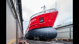 INSTALLATION OF A UNIQUE AIR LUBRICATION SYSTEM (DACS) ON BOARD DANITA vessel at BLRT Repair Yards