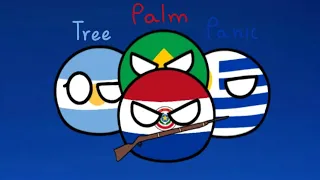 Palm tree panic // Animation meme // Countryballs