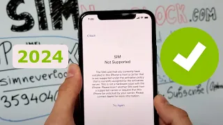 2023 Sim Not Supported SOLUTION & How to Unlock iPhone from Carrier - USE ANY SIM CARD!