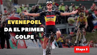 Resumen Etapa 3 Vuelta a España 2023 - Remco Evenepoel vence a Jonas Vingegaard