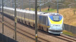 High Speed Trains at Lenham Heath, HS1 - 02/03/22