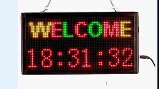 How to program 3 Colors LED Sign Tutorial