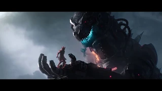 Ready Player One - MechaGodzilla vs Iron Giant & Gundam w/less humans [HD]