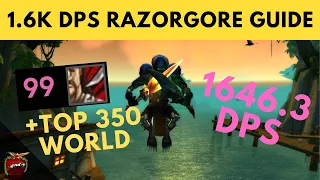 HOW TO 99 PARSE RAZORGORE -  ROGUE 1.6K DPS GUIDE - BWL - Classic WoW