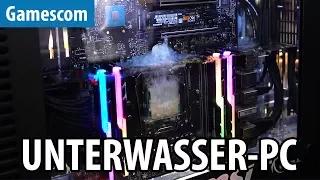 Unter WASSER GESETZT! 10.000-EURO-PC von der8auer - Gamescom 2017 | #Gaming-PC