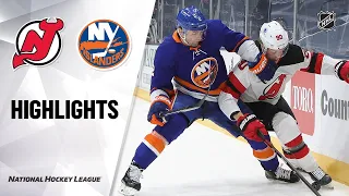 Devils @ Islanders 1/21/21 | NHL Highlights